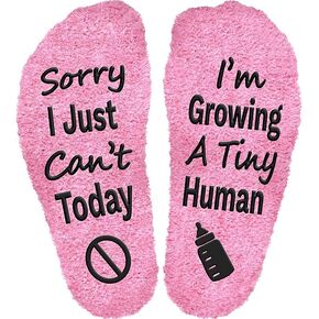 Sorry I Cant Today I'm Growing A Tiny Human Socks, Pregnancy Socks Funny For Mom To Be, Mother To Be Gifts For New Mom, Gifts For Pregnant Daughter, Birthday Gifts For Expecting Moms, First Time Moms