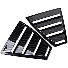 Winiory for Hyundai Elantra 2017-2019 Car Car Window Window Supert Air Vent Scoop Gays Cover 2pcs Carbon Fiber Look