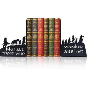 Lotr Middle Earth Heavy Iron Decorends - حاملي الكتب الفريدة السوداء الكبيرة للمكتب ورفوف المنازل ومقتنيات المغامرات الملحمية
