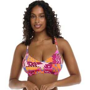 EIDON Women's Madison D, Dd, E-Cup Bikini Top Swimsuit with 2-Way Tie Back