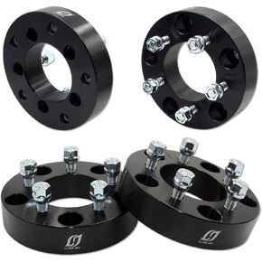 1.5" Thick 5x5.5 to 5x4.5 Wheel Adapters, Changes Bolt Pattern, 88mm Bore, 1/2-20 Studs for Dodge Ram 1500 Ford F100 F150 Bronco, 5x139.7 to 5x114.3, Pack of 4