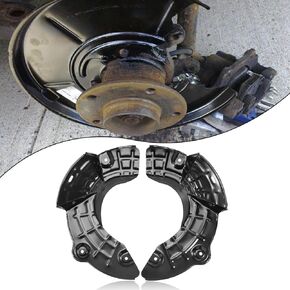 BRAKE DUST Shield SHIELD SHIRCE و RADEGENGER FOR FORD F150 1997-2004 F250 1997-1999 Expedition 1997-2002 Lincoln Navigator 1998-2002 4WD F65Z-2K005-AB XL3Z-2K005-AA