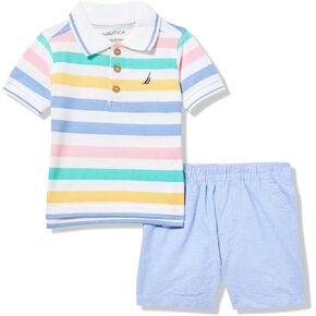Nautica Boys 2pc Polo Short Set