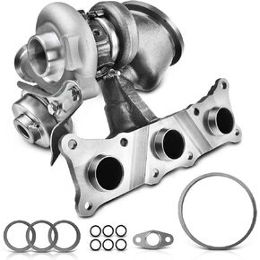 A-Premium Cylinder 4-6 Complete Turbo Turbocharger Kit, with Wastegate Actuator & Gasket, Compatible with BMW 335i 07-15, 335is 11-13, 335xi 07-08, 335i GT xDrive 14-16, 3.0L, Replace# 49131-07015