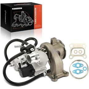 A-Premium TD04L Turbocharger Turbo Kit مع حشية متوافقة مع طرز شيفروليه وبويك-Encore 2016-2019 ، Cruze 2016-2019 ، Trax 2019 ، 1.4L