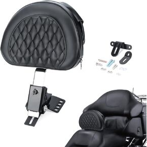 Adjustable Driver Backrest Rider Backrest Plug-In Backrest Compatible With Harley Touring Road Glide Electra Glide Road King Street Glide 1997-2024