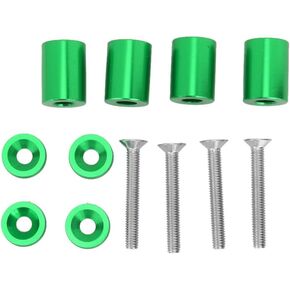 Zerone Hood Spacer Riser ، سيارة ألومنيوم سبيكة من ألومنيوم محرك محرك التهوية مبتدئة استبدال RISER تناسب محرك 6 مم (أخضر)