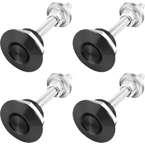 4PCS 30mm Hood Pins Kit for Car,Stainless Steel Hood Latch for Bumper Release&Securely Holding Down Car Hood,Universal Quick Release Pin Kit Fit Car SUV Car Exterior Accessories (Black)