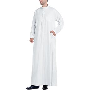 Yaohuole Men Caftan Thobe الكافتان الكبير والطويل مع الجيب رجال العرب kaftan thobe