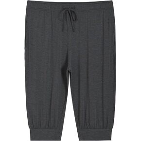 Latuza Men's Bamboo Viscose Capri Pajama Jogger Pants with Pockets