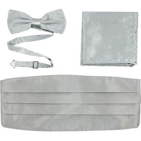 Cummerbund الرسمي للرجال ، ربطة عنق ، مجموعة مربع الجيب