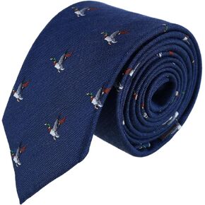 Trafalgar Men's Drake the Mallard Duck Novelty Silk Necktie