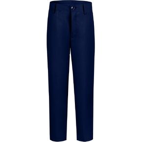 Toddler and Children's Pants Slim Fit Stretch Dress Pants for Boys Adjustable Waist Straight Fit School Uniform Pant