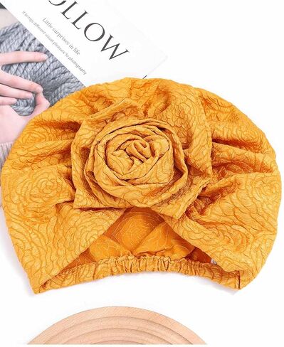 Woeoe Flower Hats Hats African Head يلف عمولات مرنة للنساء للنساء in Kuwait