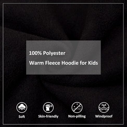 LittleSpring Neutral Boys Girls Polar Fleece Hoodies Jacket with Pockets Full Zip Outwear in Saudi Arabia