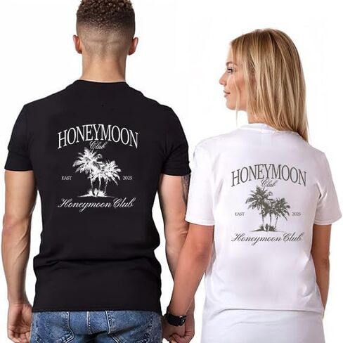 Honeymoon Shirts for Couples Matching Hawaiian Shirts Matchable Couple Hawaii Summer Vacation Gift Vintage Outfits in Saudi Arabia