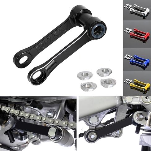 -20mm/-30mmDirt Bike Lowering Suspension Linkage ARM CNC Rear ADJUSTABLE Lowering Link Rear Drop Link Compatible With RMZ250 RM-Z 250 2019-2025 RMZ450 RM-Z 450 2018-2025 (Silver) in Saudi Arabia