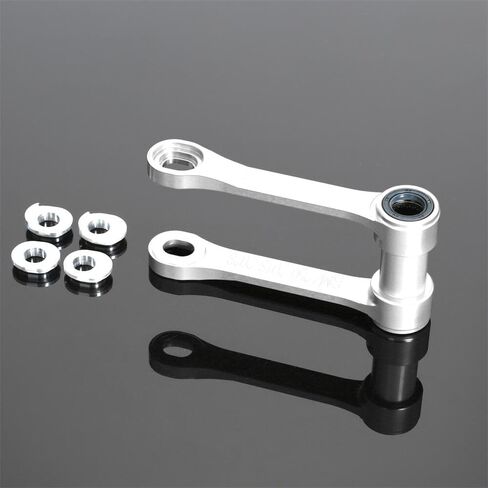 -20mm/-30mmDirt Bike Lowering Suspension Linkage ARM CNC Rear ADJUSTABLE Lowering Link Rear Drop Link Compatible With RMZ250 RM-Z 250 2019-2025 RMZ450 RM-Z 450 2018-2025 (Silver) in Saudi Arabia