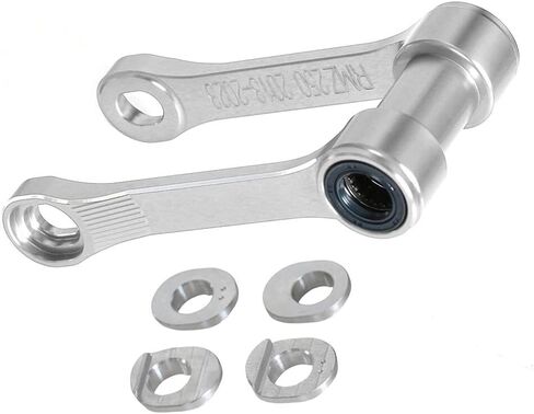-20mm/-30mmDirt Bike Lowering Suspension Linkage ARM CNC Rear ADJUSTABLE Lowering Link Rear Drop Link Compatible With RMZ250 RM-Z 250 2019-2025 RMZ450 RM-Z 450 2018-2025 (Silver) in Saudi Arabia