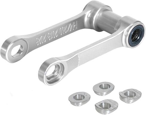 -20mm/-30mmDirt Bike Lowering Suspension Linkage ARM CNC Rear ADJUSTABLE Lowering Link Rear Drop Link Compatible With RMZ250 RM-Z 250 2019-2025 RMZ450 RM-Z 450 2018-2025 (Silver) in Saudi Arabia