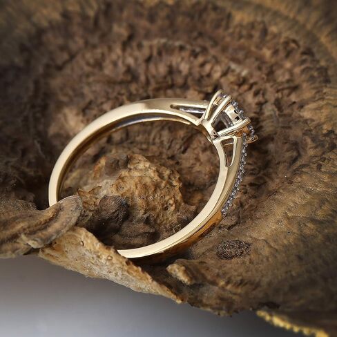 Dzon Sterling Silver 1/8 CT TDW Diamond Promise Ring للنساء (I-J ، I2) in Kuwait