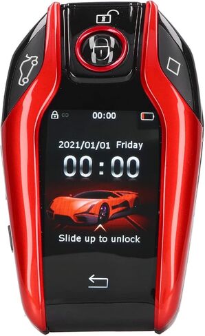 Lcd Smart Key Push Start Ignition Kit Universal TK800+ LCD Smart Key Remote Keyless Entry for All Start Stop Engine Button (Red) in Saudi Arabia