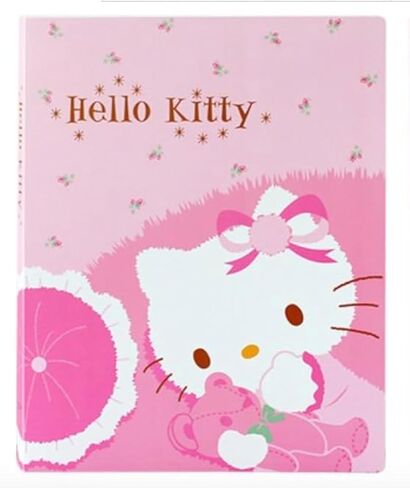 Hello Kitty 20 Sheet Portfolio Binder for A4-2 Designs with Mini Pouch (Kitty's Teddy) in Saudi Arabia