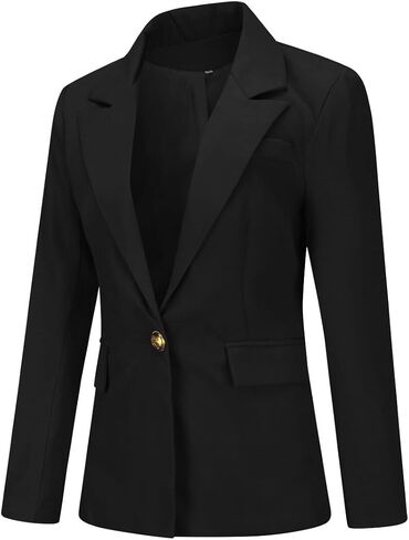 YYNUDA Women's 1 Button 2 Piece Lady Suit Set Office Work Solid Blazer Jacket and Pants in Saudi Arabia