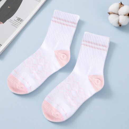 Women Cushioned Crew Socks Athletic Lightweight Comfy Breathable Sports Socks 6 Pairs in Saudi Arabia