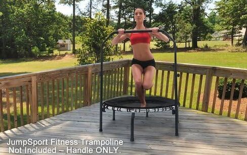 JumpSport JumpSport Handle Bar Accessory for Arched Leg Fitness Trampolines | Fits Only Diameter JumpSport Rebounder | Trampoline Not Included in Saudi Arabia