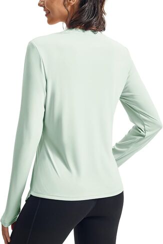 Rdruko Women's Sun Shirt Long Sleeve UPF 50+ UV Rash Guard Workout Outdoor Gym Hiking Tops with Thumbholes in Saudi Arabia