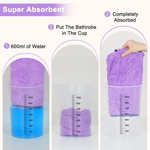Dog Bathrobe Super Absorbent Dog Towels for Drying Dogs Large Quick Drying Dog Robes for After Bath Soft Dog Drying Towel Adjustable Dog Drying Coat to Keep Dog Warm(S-XXL) in Saudi Arabia