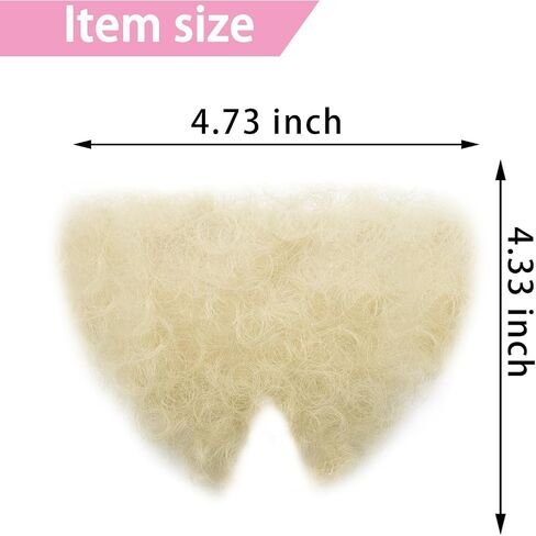 Fake Private Hair 100% Handmade Full Lace Biniki Hair Invisible Realistic Body Hairs, Fake Chest Hairs Mustache for Men and Women in Kuwait