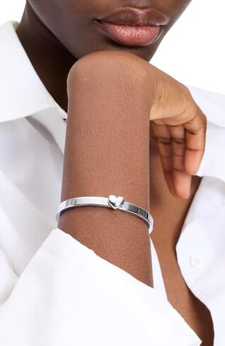 kate spade new york Set In Stone Hinged Bangle - Durable Stainless Steel Construction - Cubic Zirconia in Saudi Arabia
