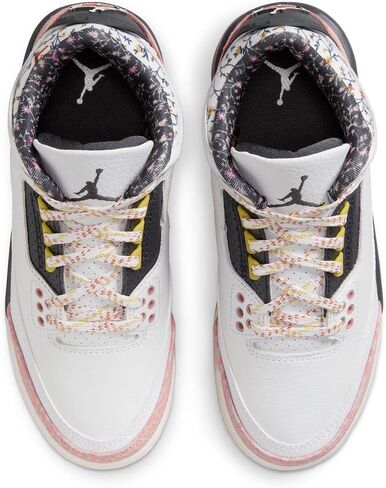 Jordan Big Kid's 3 Retro White/Anthracite-Red Stardust (441140 100) in Saudi Arabia