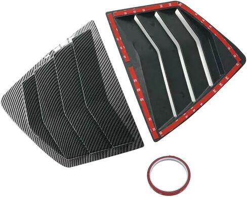 Window Louvers Fits for 8th Gen Honda Accord Sedan 2008-2012 Accessories Rear Side Window Louvers Windshield Sun Shade Cover Auto Exterior Decoration Trim Accessories(Carbon Fiber) in Saudi Arabia