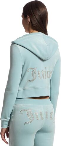 سترة بقلنسوة كلاسيكية صلبة للسيدات من Juicy Couture مع زينة خلفية in Saudi Arabia
