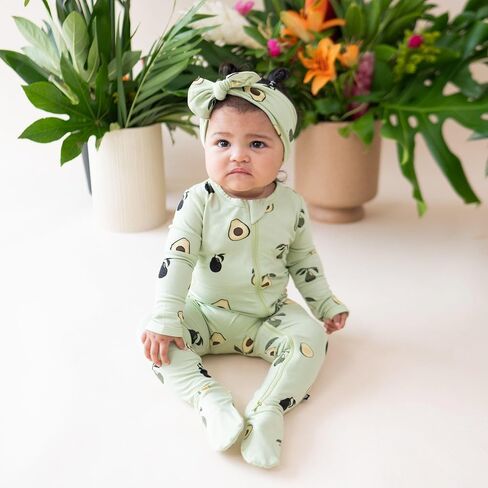 أحذية KYTE BABY للجنسين بسحاب إغلاق، رايون مصنوع من الخيزران (0-3 أشهر، القلقاس) in Kuwait