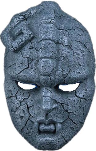 New Jojo Wonderful Adventure Stone Ghost Stone Ghost Mask Resin Mask Cosplay Halloween Mask (Collection style) in Saudi Arabia