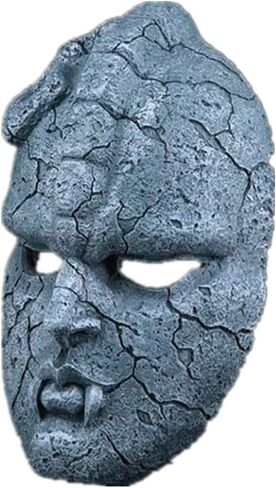 New Jojo Wonderful Adventure Stone Ghost Stone Ghost Mask Resin Mask Cosplay Halloween Mask (Collection style) in Saudi Arabia