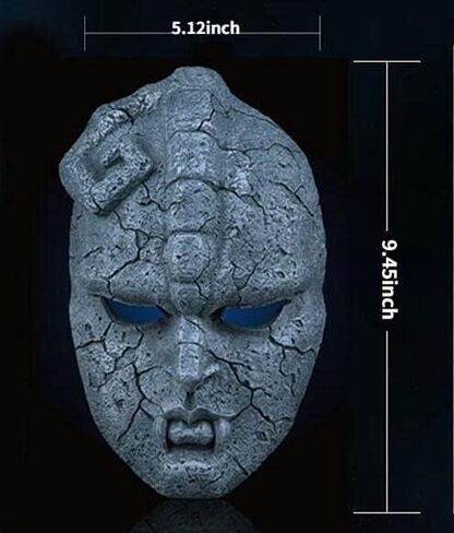 New Jojo Wonderful Adventure Stone Ghost Stone Ghost Mask Resin Mask Cosplay Halloween Mask (Collection style) in Saudi Arabia
