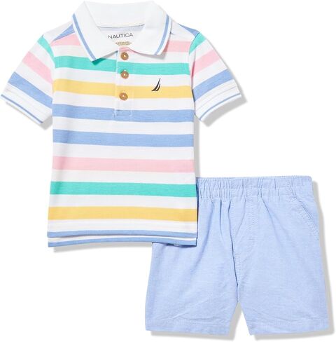 Nautica Boys 2pc Polo Short Set in Saudi Arabia