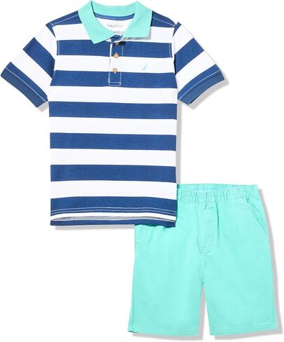 Nautica Boys 2pc Polo Short Set in Saudi Arabia