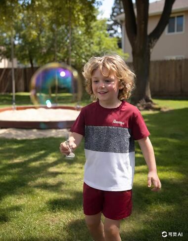 Toddler Kid Boy Clothes Colorblock Letter Graphic Tee Shorts 2PC Summer Outfit Set in Kuwait