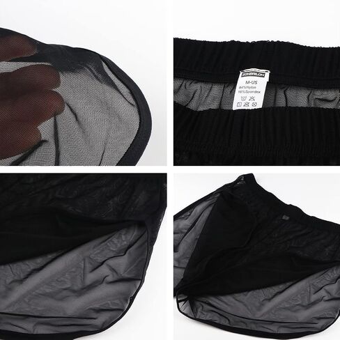 YINYOUYU Mens Sexy Mesh See Through Shorts Underwear Loose Sheer Breathable Boxers Short in Saudi Arabia