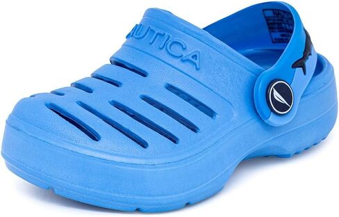Nautica Kids Clog Sandals – Slip-On Lightweight Water Shoes with Adjustable Heel Strap – Comfortable EVA Slip-Resistant Clogs for Boys & Girls – Toddler & Youth Sizes in Kuwait