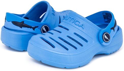 Nautica Kids Clog Sandals – Slip-On Lightweight Water Shoes with Adjustable Heel Strap – Comfortable EVA Slip-Resistant Clogs for Boys & Girls – Toddler & Youth Sizes in Kuwait
