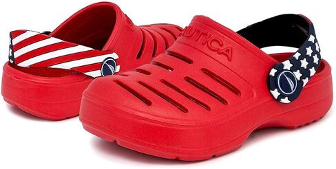 Nautica Kids Clog Sandals – Slip-On Lightweight Water Shoes with Adjustable Heel Strap – Comfortable EVA Slip-Resistant Clogs for Boys & Girls – Toddler & Youth Sizes in Saudi Arabia