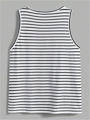Milumia Men's 2 Pack Striped Tank Top Sleeveless Round Neck Casual Tops in Saudi Arabia