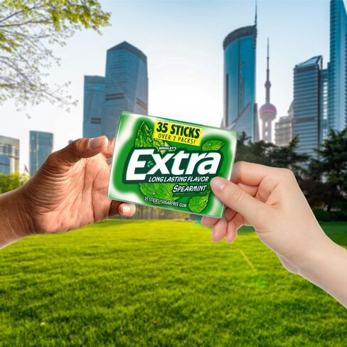 EXTRA Gum Spearmint Sugar Free Chewing Gum Pack, 35 Ct Mega Pack in Saudi Arabia